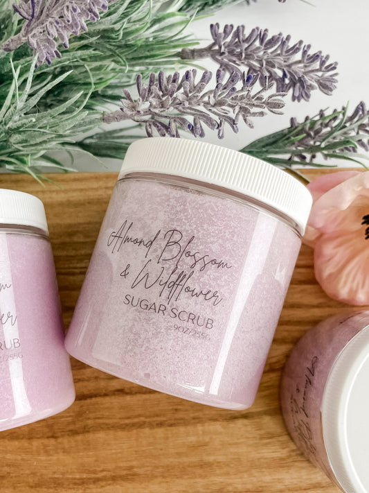 Almond Blossom & Wildflowers Sugar Scrub