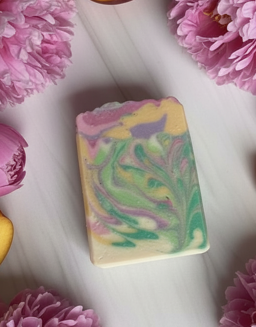 Pink Peony & Nectarine Handcrafted Soap