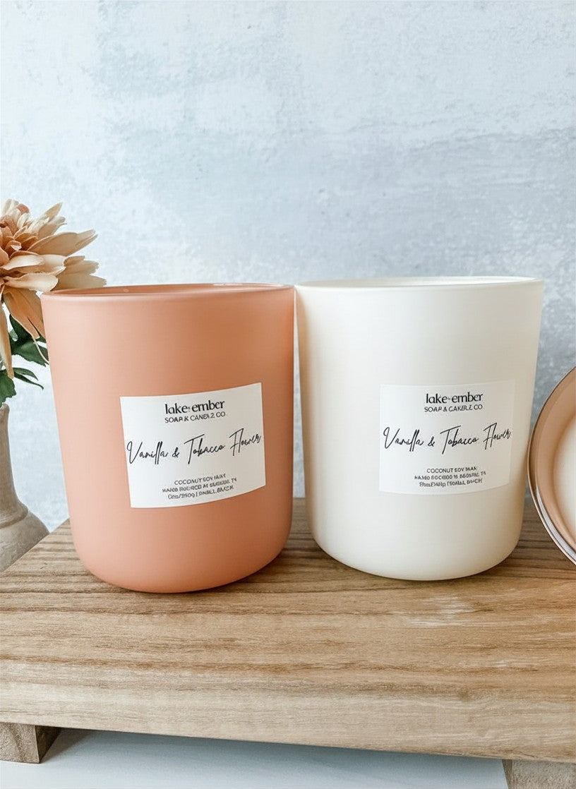 12 oz Vanilla & Tobacco Flower Candle
