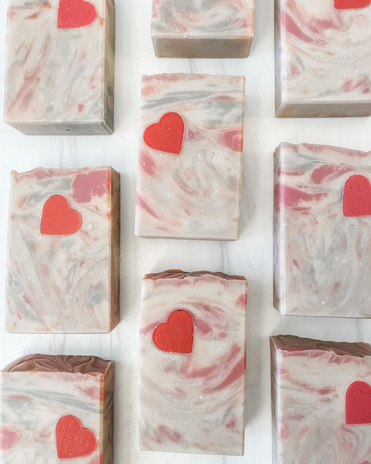 Champagne & Pink Raspberries Handcrafted Soap